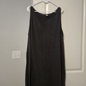 Gray Sleeveless Tank Dress. Very Good Pre Owned Condition.
